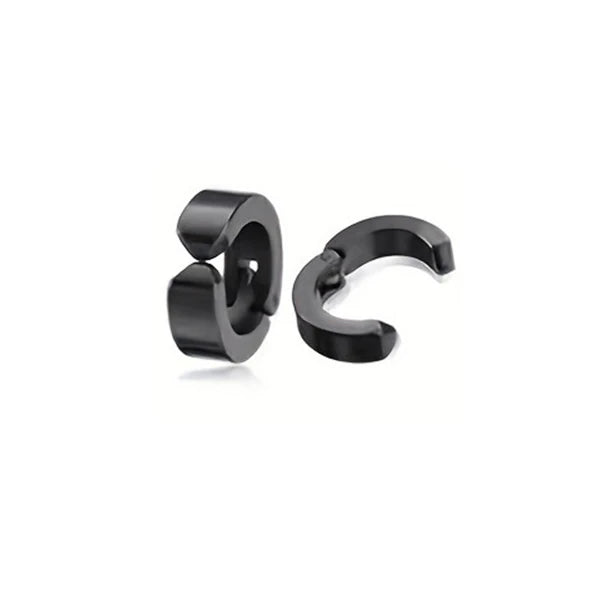 2pcs Punk Mens Strong Magnet Magnetic Ear Stud Set Non Piercing Earrings Fake Cross Earrings Gift For Boyfriend Lover Jewelry