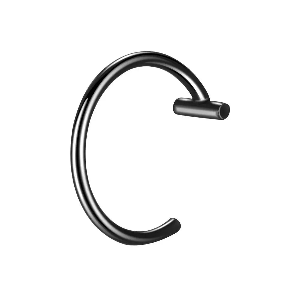 1PC Cool Stainless Steel Fake Nose Ring Non-Pierced Hip Hop Hoop Septum Rings Fake Nose Piercing