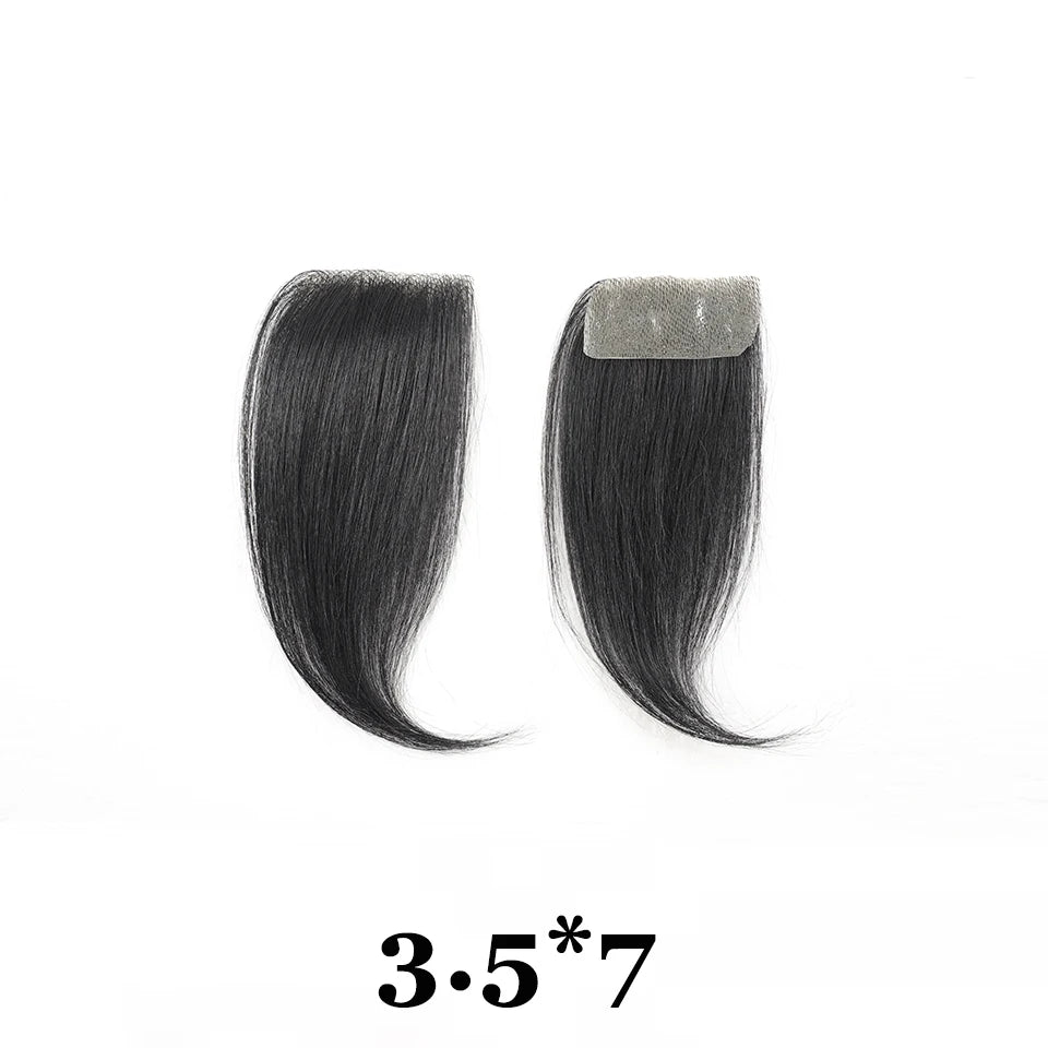 Forehead Patch Hairpiece Sideburns Toupee Invisible Seamless Ultra Thin Skin PU Men's Hairline Sideburn Patch Scar Hair Patch