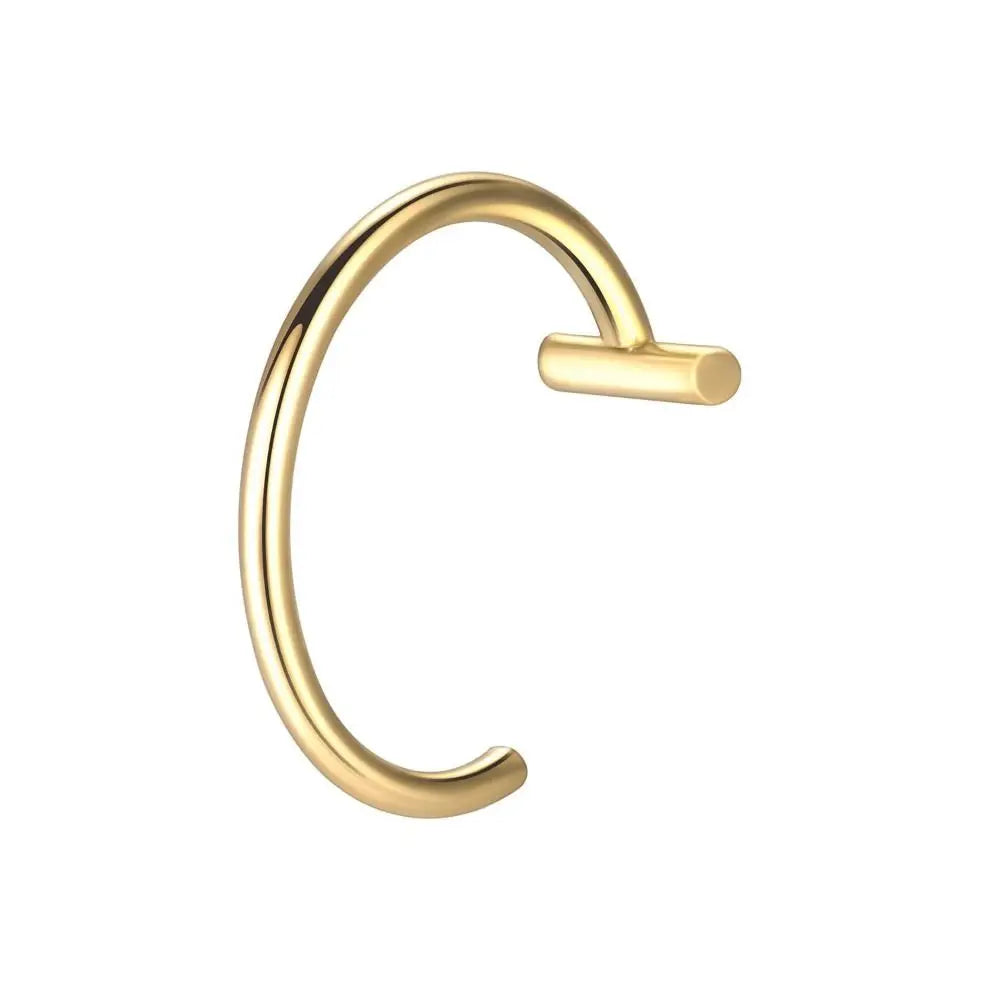 1PC Cool Stainless Steel Fake Nose Ring Non-Pierced Hip Hop Hoop Septum Rings Fake Nose Piercing